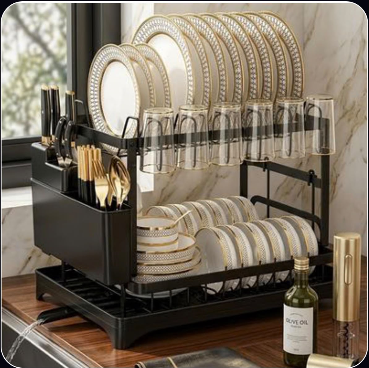 Kitchen Dish Drying Rack